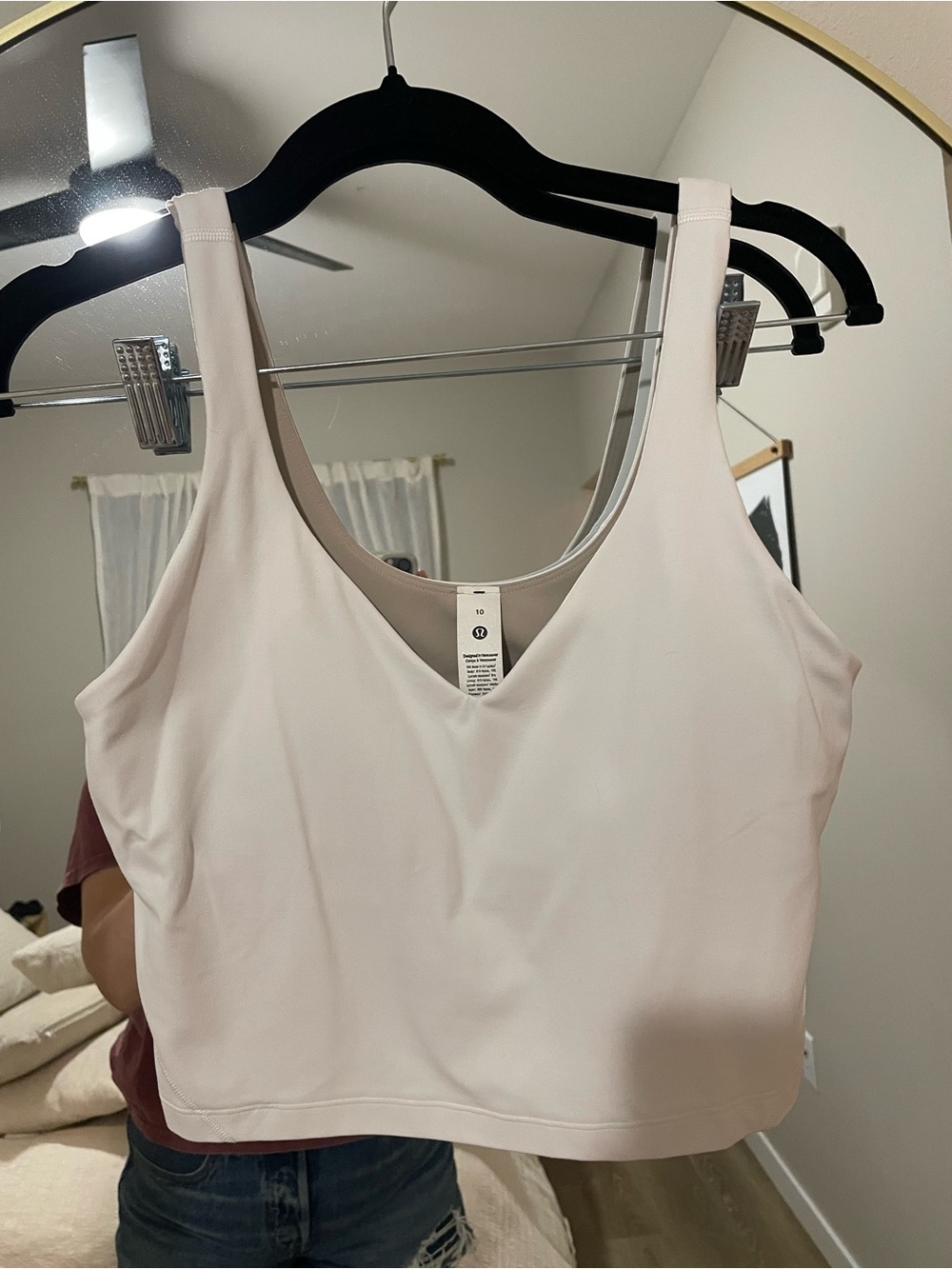 White Size 10 Lululemon Align tank